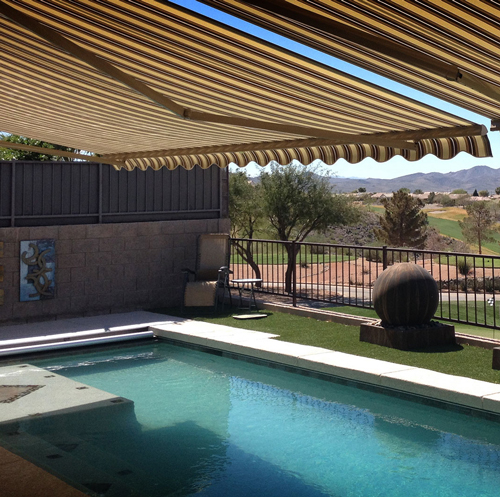 Sonoran Awning over pool